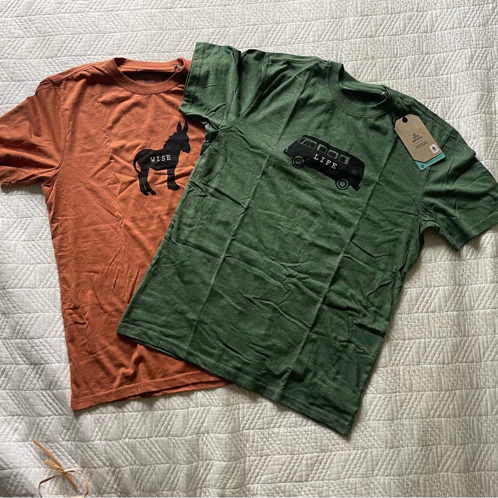 Prana Slim Fit Mens T-Shirts Size M